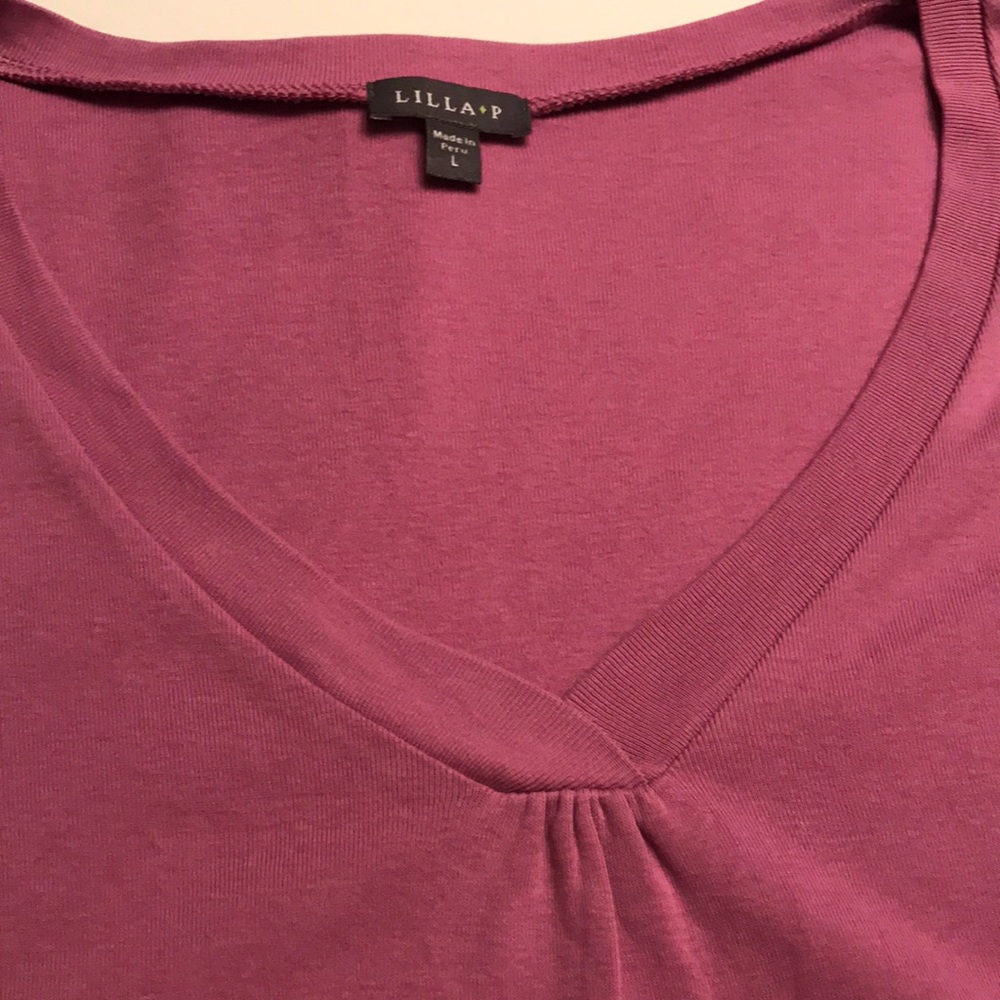 Lilla P Top Size L Soft Lilac Like New